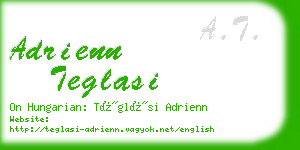 adrienn teglasi business card